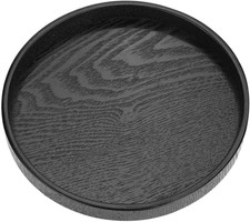 Round Wood Serving Tray, Solid