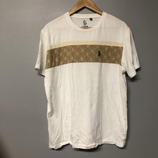 1) Luke Sport White With Emblem T-shirt Size XL X-Large