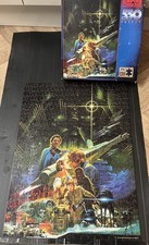 1996 Vintage Star Wars Puzzle RoseArt 550pc The Empire Strikes Back Cork Base