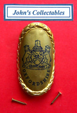 VINTAGE COLLECTABLE OXFORDSHIRE WALKING STICK BADGE  / MOUNT LOT P