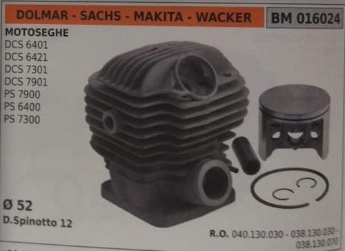 Cylinder piston complete - cylinder,