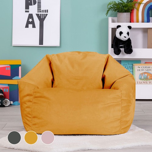 Childrens velvet beanbag chair - velvet,