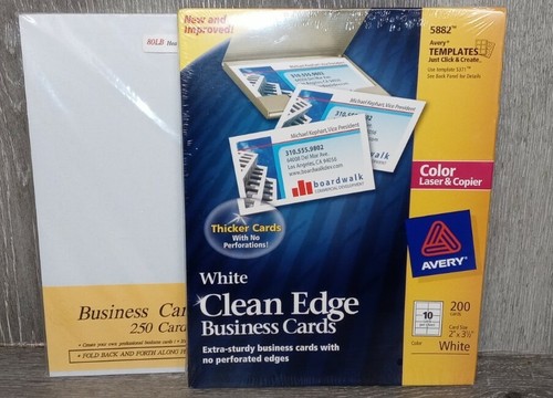 New avery white clean edge - white,