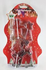 Christmas Biscuits Cutters Set 6 Xmas Pastry Cookie Stencil Shape Mould Baking 2
