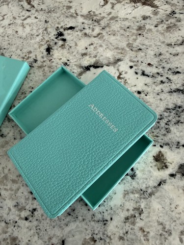 Tiffany leather address - &,
