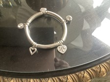 Bibi Bijoux Silver Tone Elasticated Bracelet Unworn