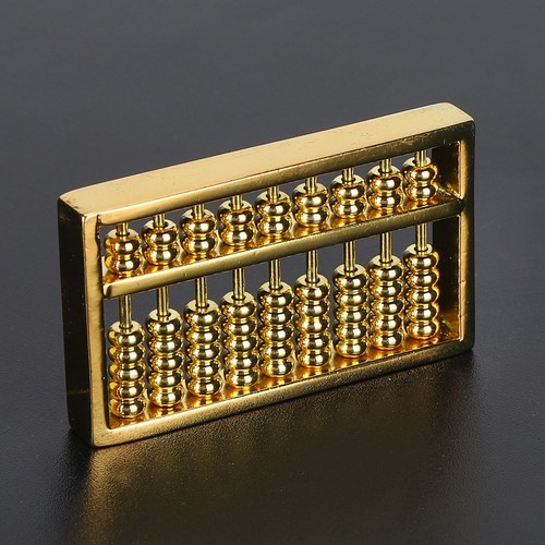 Mini brass abacus decoration - brass,