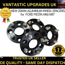 FOR FORD FIESTA MK6/7 ST150 NEW 20MM ALUMINIUM BLACK WHEEL SPACERS X4 HUBCENTRIC