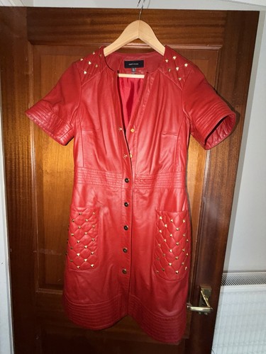 Karen millen red leather and - red,