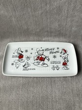 Walt Disney Mickey Mouse Sketchbook Christmas Xmas Platter Plate Serving Tray