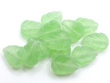 10 (mm) CZECH GLASS LEAF DROP