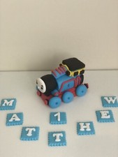 Thomas the tank engine train edible handmade personalised cake topper birthday 