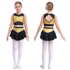 UK Girls Sequins Gymnastics