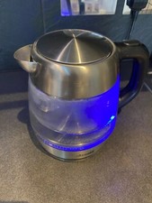 PREMIUM Glass Kettle, 1.0L, 3000W FAST Boiling, Illuminating Blue LED ring