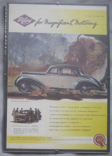 1954 riley litre - riley, saloon