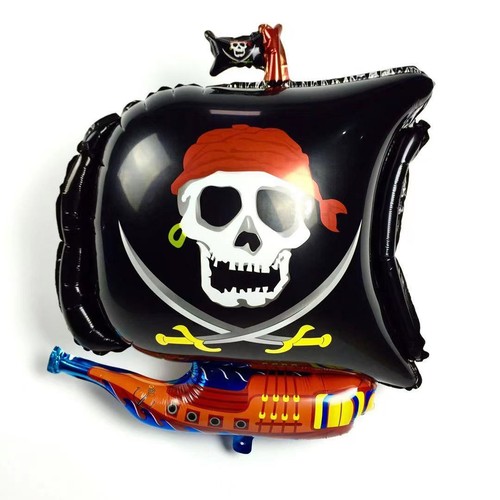 Pirate ship balloon birthday - ship,