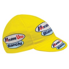 MERCATONE UNO BIANCHI PANTANI CYCLING TEAM RETRO VINTAGE SUMMER BIKE HAT CAP