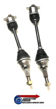 NEW Pair Rear Driveshafts + CV