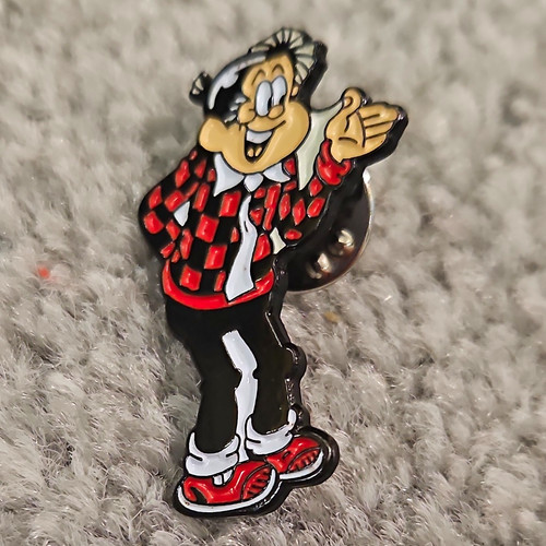 Character enamel lapel pin - lapel,