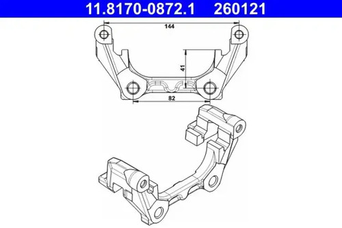 Brake caliper bracket