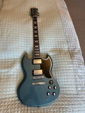 EastCoast GS61 Guitar in Pelham Blue - SG Style Guitar