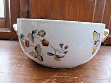 Royal Worcester Strawberry Fair Ceramic Fireproof Gilt Enhanced Vegetable Dish