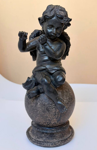 Vintage bronze effect seated - vintage,