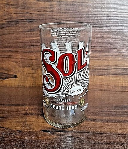 Sol glass handmade upcycled - sol, /