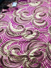 Osborne and Little Charanga Pachanga approx 42" x 110"fushia /gold/brown