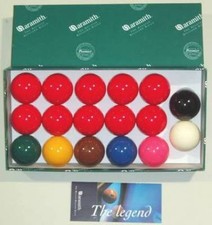 ARAMITH SNOOKER BALLS 1 3/4"