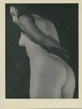 British Modernist Photo Of Nude Woman & Sleeve 