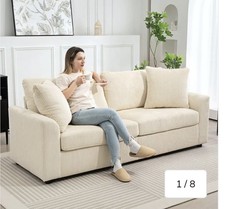 HOMCOM Modern 3 Seater Sofa