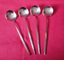 4 X SOUP SPOONS STAINLESS STEEL CUTLERY