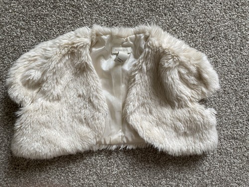 Monsoon baby ivory faux fur - ivory,