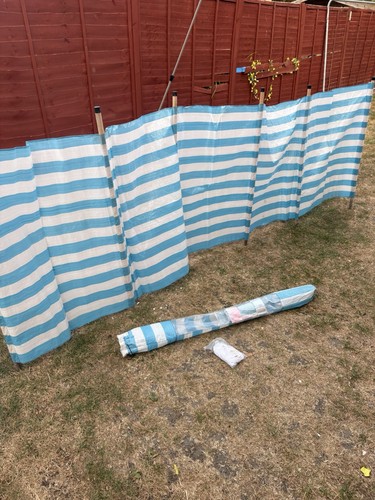 Blue white striped - white,