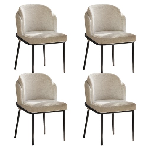 Beige upholstered dining - beige,