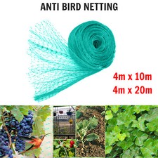 Anti Bird Netting 4m X 10m 20m Net Fruit Pond Garden Plants Bird Flu Protection