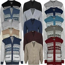 Mens Cardigan Grandad ARGYLEY