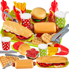 BUYGER Pretend Play Food Sets