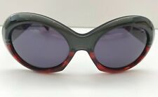 OLIVER GOLDSMITH AUDREY SUNGLASSES BLACK PLUM FRMAE/DARK GREY LENSES 55MM-20MM