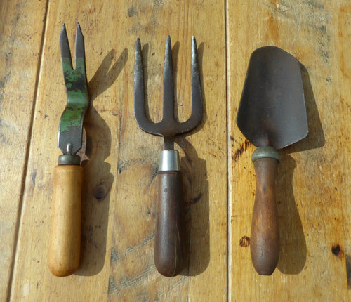 Vintage garden hand - , fork,