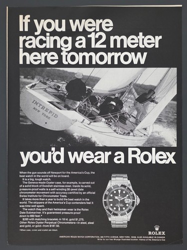 1970 print rolex - ad,