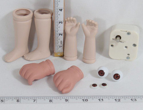 Vintage doll making parts lot - making,