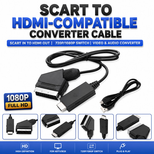 Scart hdmi converter audio - to,