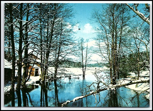 Vintage finland winter river - winter,