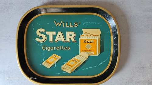 Wills star cigarettes tray - star,
