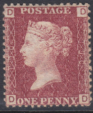 SG 43 1d Penny Red Lettered D-D plate 190 MOUNTED MINT