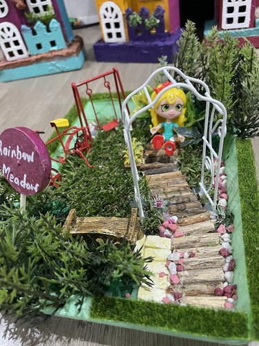 Fairy garden rainbow meadow - garden,,