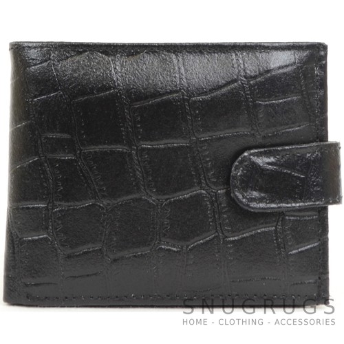 Mens leather crocodile effect - mens,