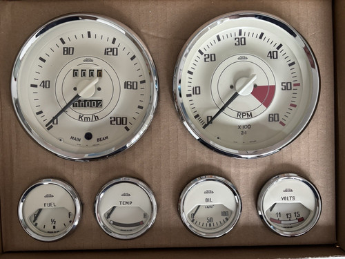 Triumph tr4a jaeger - km/h, gauge